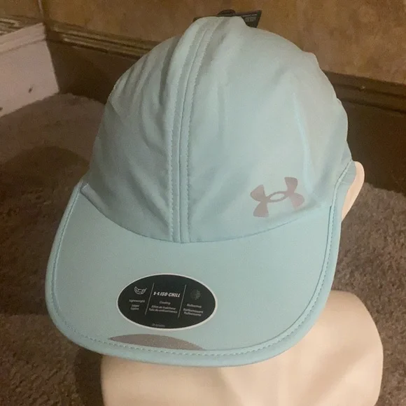 Under Amor Baby Blue Running Cap NWT - Picture 8 of 8